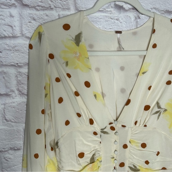 Free People Date Night Floral Polka Dot Mini Dress - Picture 9 of 16